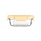 ESTIA ΦΑΓΗΤΟΔΟΧΕΙΟ CLICK&SEAL ΓΥΑΛΙΝΟ 370ml 16.3x12.3x6.2cm ΜΕ ΚΑΠΑΚΙ ΠΛΑΣΤΙΚΟ IVORY ESTIA 01-26448