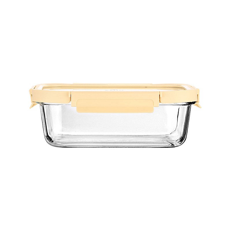 ESTIA ΦΑΓΗΤΟΔΟΧΕΙΟ CLICK&SEAL ΓΥΑΛΙΝΟ 640ml 18.9x14.5x6.7 ΜΕ ΚΑΠΑΚΙ ΠΛΑΣΤΙΚΟ IVORY ESTIA 01-26455