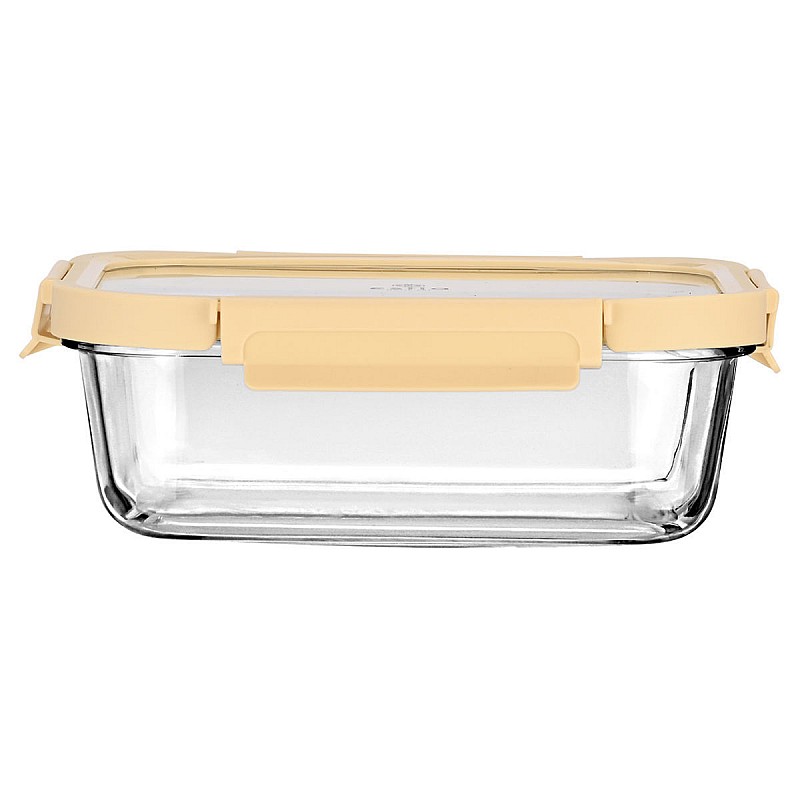 ESTIA ΦΑΓΗΤΟΔΟΧΕΙΟ CLICK&SEAL ΓΥΑΛΙΝΟ 1520ml 23.5x17.8x7.6cm ΜΕ ΚΑΠΑΚΙ ΠΛΑΣΤΙΚΟ IVORY ESTIA 01-26479