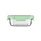 ESTIA ΦΑΓΗΤΟΔΟΧΕΙΟ CLICK&SEAL ΓΥΑΛΙΝΟ 370ml 16.3x12.3x6.2cm ΜΕ ΚΑΠΑΚΙ ΠΛΑΣΤΙΚΟ MINT ESTIA 01-26554