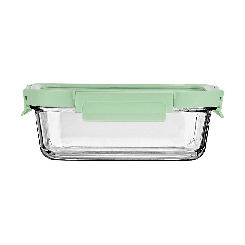 ESTIA ΦΑΓΗΤΟΔΟΧΕΙΟ CLICK&SEAL ΓΥΑΛΙΝΟ 1050ml 21.6x16.5x7.4cm ΜΕ ΚΑΠΑΚΙ ΠΛΑΣΤΙΚΟ MINT ESTIA 01-26578