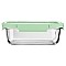 ESTIA ΦΑΓΗΤΟΔΟΧΕΙΟ CLICK&SEAL ΓΥΑΛΙΝΟ 1520ml 23.5x17.8x7.6cm ΜΕ ΚΑΠΑΚΙ ΠΛΑΣΤΙΚΟ MINT ESTIA 01-26585