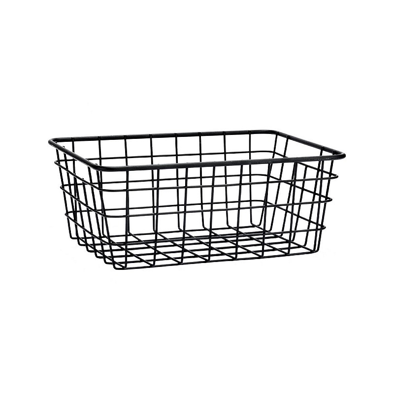 ESTIA ΚΑΛΑΘΙ ΟΡΓΑΝΩΣΗΣ ΜΕΤΑΛΛΙΚΟ 22x16x12cm ΜΑΥΡΟ ESTIA 01-26714