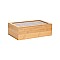 ESTIA ΚΟΥΤΙ ΑΠΟΘΗΚΕΥΣΗΣ ΒΑΜΒΟΟ 8 ΘΗΚΕΣ 31x19x9cm ΜΕ ΚΑΠΑΚΙ ESTIA 01-27025
