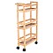 ESTIA ΤΡΟΛΕΥ ΟΡΓΑΝΩΣΗΣ ΒΑΜΒΟΟ ESSENTIALS 3 ΕΠΙΠΕΔΩΝ 36x15x74cm ESTIA 01-27575