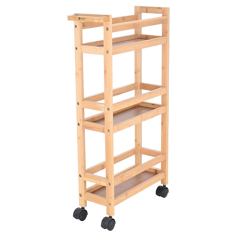 ESTIA ΤΡΟΛΕΥ ΟΡΓΑΝΩΣΗΣ ΒΑΜΒΟΟ ESSENTIALS 3 ΕΠΙΠΕΔΩΝ 36x15x74cm ESTIA 01-27575