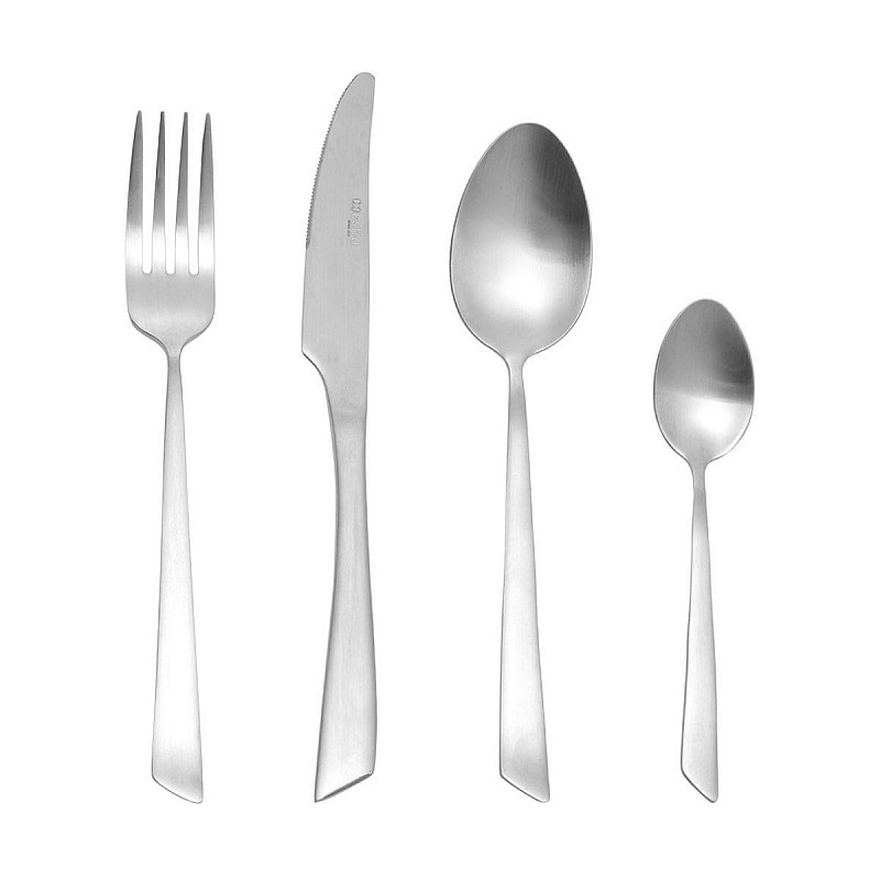 ESTIA ΣΕΤ ΜΑΧΑΙΡΟΠΙΡΟΥΝΑ EDGE SILVER ΑΝΟΞΕΙΔΩΤΟ ΑΤΣΑΛΙ 18/0 MAT 24 ΤΕΜ. ESTIA 01-29111