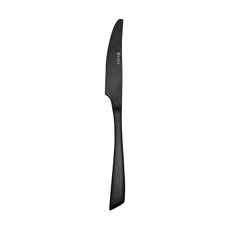 ESTIA ΜΑΧΑΙΡΙ ΦΑΓΗΤΟΥ EDGE BLACK ΑΝΟΞΕΙΔΩΤΟ ΑΤΣΑΛΙ 18/0 ΜΑΥΡΟ MAT ESTIA 01-29128