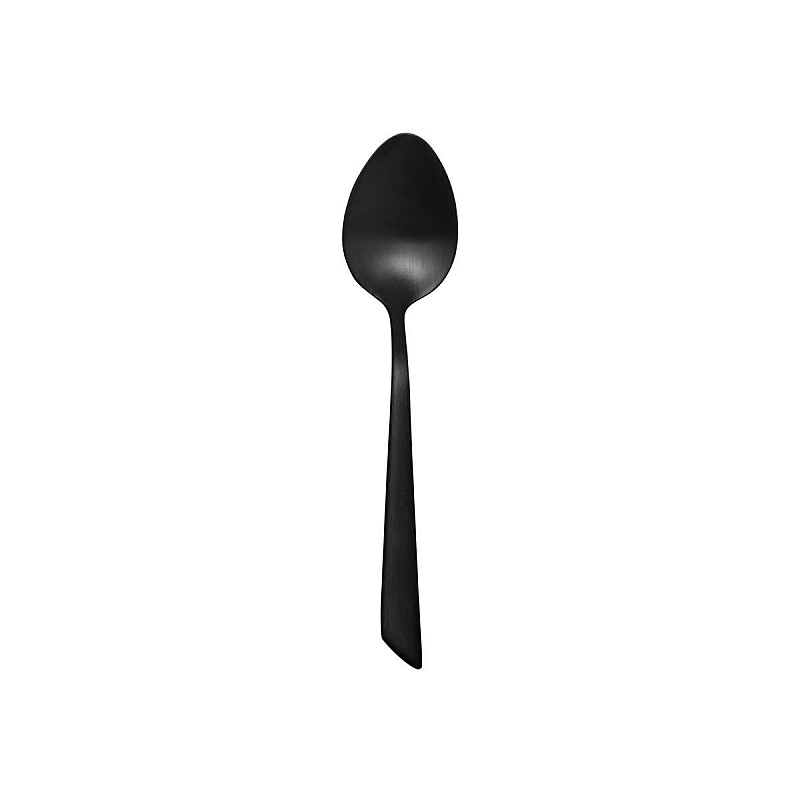 ESTIA ΚΟΥΤΑΛΙ ΓΛΥΚΟΥ EDGE BLACK ΑΝΟΞΕΙΔΩΤΟ ΑΤΣΑΛΙ 18/0 ΜΑΥΡΟ MAT ESTIA 01-29159