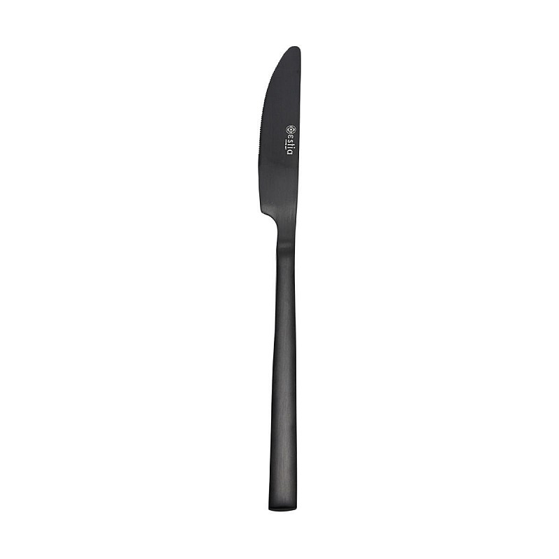ESTIA ΜΑΧΑΙΡΙ ΦΑΓΗΤΟΥ PRESTIGE BLACK ΑΝΟΞΕΙΔΩΤΟ ΑΤΣΑΛΙ 18/0 ΜΑΥΡΟ MAT ESTIA 01-29364