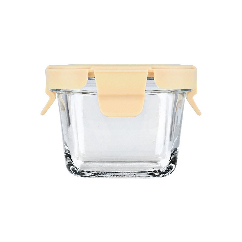 ESTIA ΦΑΓΗΤΟΔΟΧΕΙΟ CLICK&SEAL ΓΥΑΛΙΝΟ 160ml 18.9x14.5x6.7cm ΜΕ ΚΑΠΑΚΙ ΠΛΑΣΤΙΚΟ IVORY ESTIA 01-29814