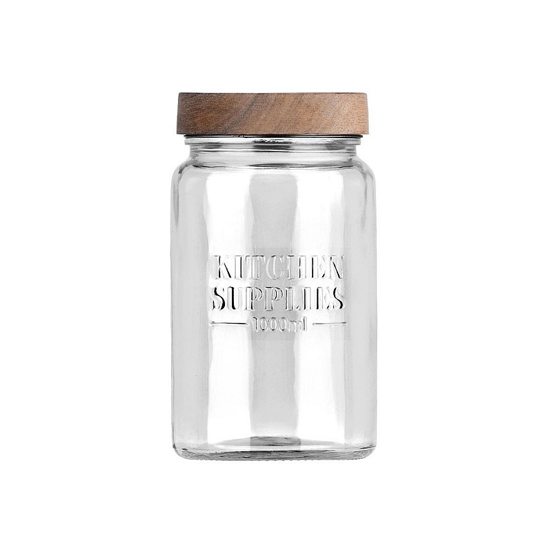 ESTIA ΔΟΧΕΙΟ ΑΠΟΘΗΚΕΥΣΗΣ ALLURE ΓΥΑΛΙΝΟ 1000ml 10x10x18cm ESTIA 01-31497