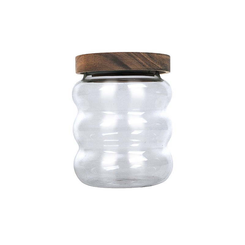 ESTIA ΔΟΧΕΙΟ ΑΠΟΘΗΚΕΥΣΗΣ ALLURE ΓΥΑΛΙΝΟ 500ml 9.5x9.5x12cm ESTIA 01-31510