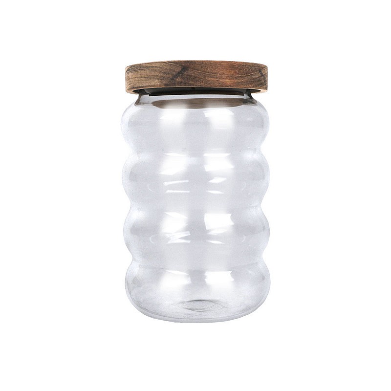ESTIA ΔΟΧΕΙΟ ΑΠΟΘΗΚΕΥΣΗΣ ALLURE ΓΥΑΛΙΝΟ 700ml 9.5x9.5x15.8cm ESTIA 01-31527