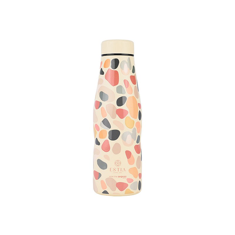 ESTIA ΘΕΡΜΟΣ TRAVEL FLASK SAVE THE AEGEAN 500ml HUE PEBBLES ESTIA 01-31565