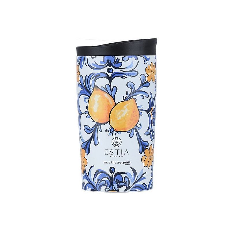 ESTIA ΘΕΡΜΟΣ TRAVEL MUG SAVE THE AEGEAN 350ml AMALFI COAST ESTIA 01-31909
