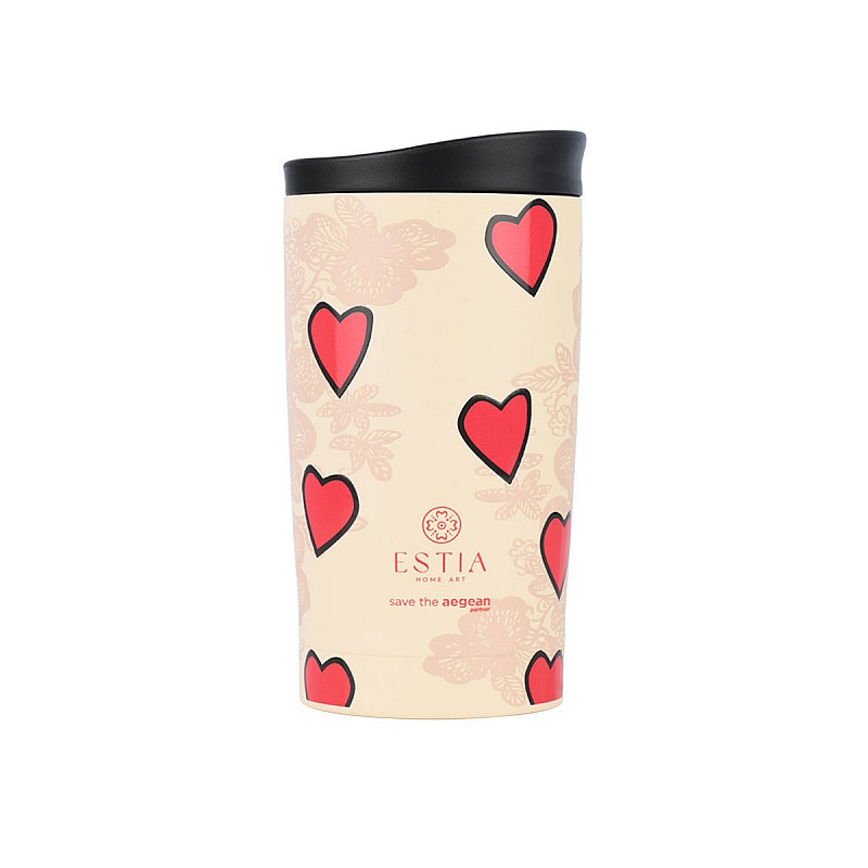 ESTIA ΘΕΡΜΟΣ TRAVEL MUG SAVE THE AEGEAN 350ml TENDER LACE ESTIA 01-31930