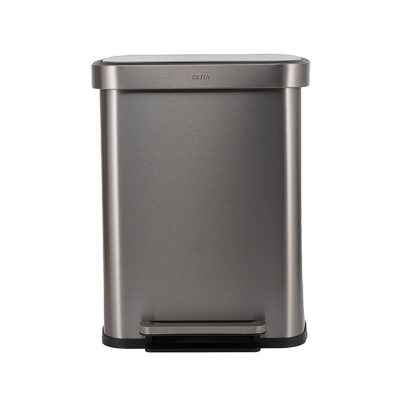ESTIA ΚΑΔΟΣ ΑΠΟΡΡΙΜΑΤΩΝ FLATOP SOFT CLOSE 50lt ΜΑΤ ΙΝΟΞ ESTIA 01-31954