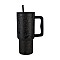 ESTIA ΘΕΡΜΟΣ STRAW TUMBLER XL SAVE THE AEGEAN 900ml NOIR ECHO ESTIA 01-32098