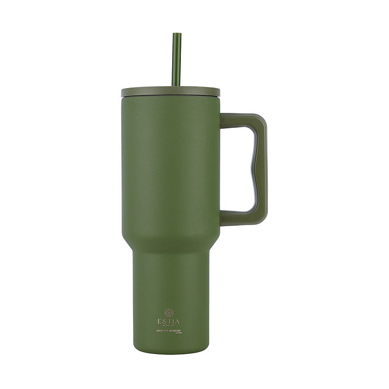 ESTIA ΘΕΡΜΟΣ STRAW TUMBLER XL SAVE THE AEGEAN 1200ml FOREST SPIRIT ESTIA 01-32173 ESTIA ΘΕΡΜΟΣ STRAW TUMBLER XL SAVE THE AEGEAN 1200ml FOREST SPIRIT ESTIA 01-32173