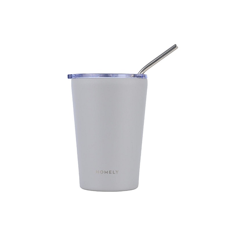 HOMELY ΘΕΡΜΟΣ MUG 400ml PEBBLE GRAY ESTIA 01-32630 HOMELY ΘΕΡΜΟΣ MUG 400ml PEBBLE GRAY ESTIA 01-32630