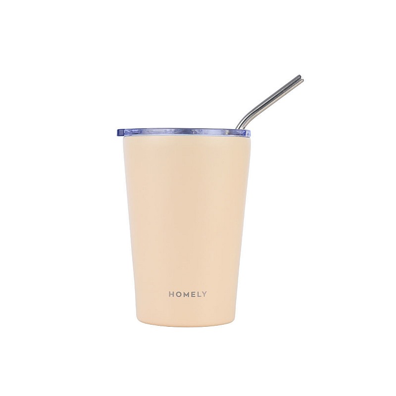 HOMELY ΘΕΡΜΟΣ MUG 400ml SANDSTONE ESTIA 01-32647