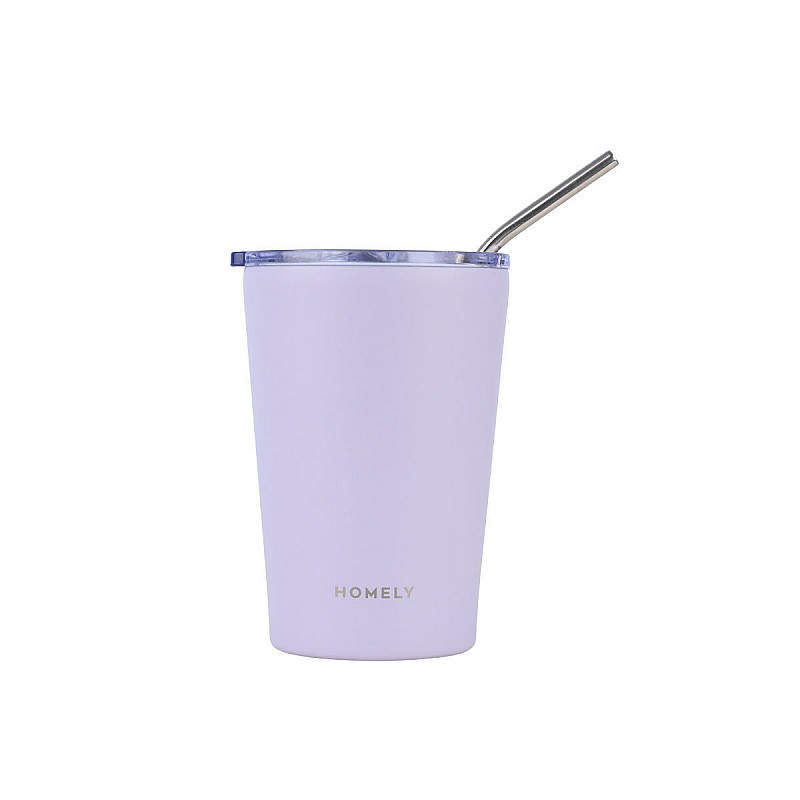 HOMELY ΘΕΡΜΟΣ MUG 400ml LAVENDER FOG ESTIA 01-32654 HOMELY ΘΕΡΜΟΣ MUG 400ml LAVENDER FOG ESTIA 01-32654