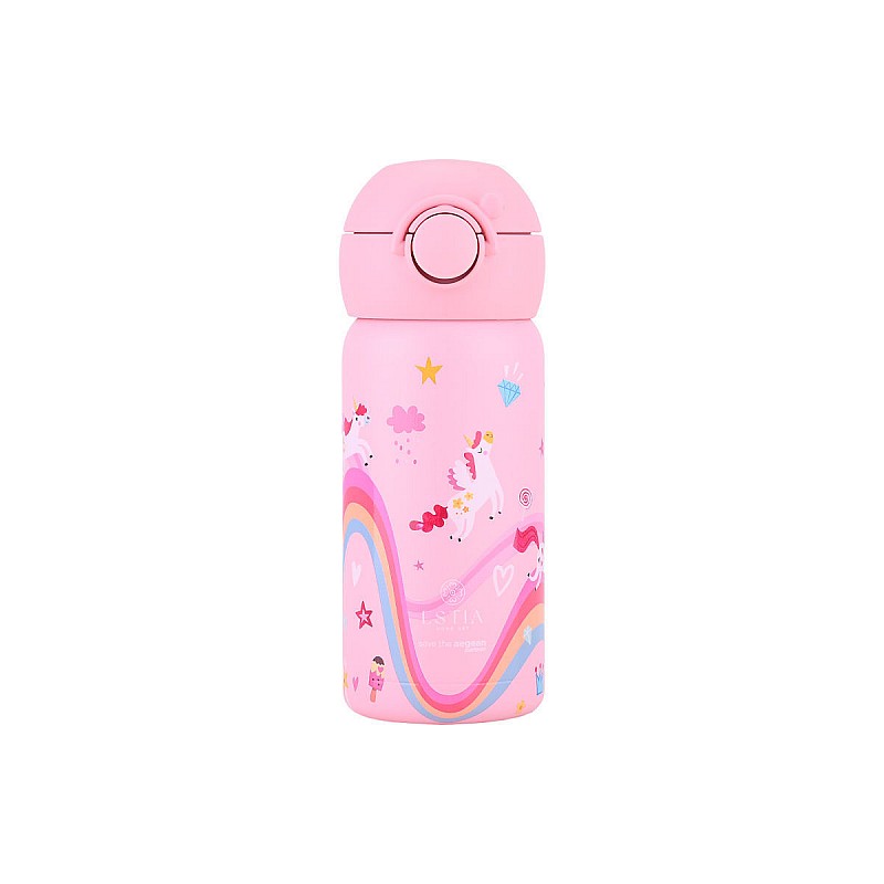 ESTIA ΘΕΡΜΟΣ ΠΑΙΔΙΚΟ WONDER BOTTLE SAVE THE AEGEAN 350ml RAINBOW DREAMS ESTIA 01-34184