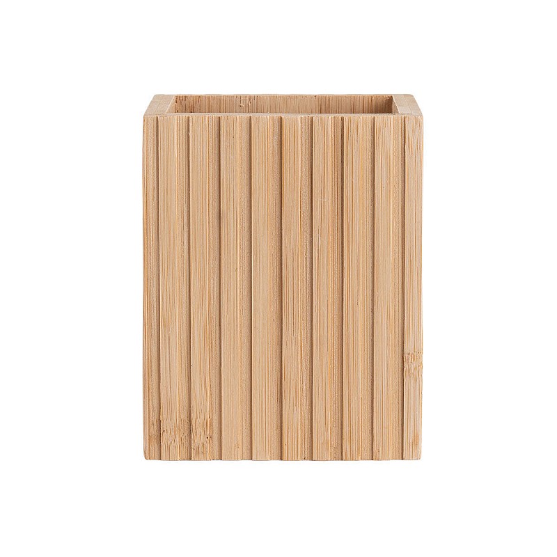 ESTIA ΘΗΚΗ ΟΔΟΝΤΟΒΟΥΡΤΣΑΣ BAMBOO ESSENTIALS ΤΕΤΡΑΓΩΝΗ 8.3x6.5x10.3cm ESTIA 02-13097