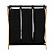 ESTIA ΚΑΛΑΘΙ ΑΠΛΥΤΩΝ BAMBOO ESSENTIALS 102lt 3 ΘΕΣΕΩΝ 68x40x76cm ΜΑΥΡΟ ESTIA 02-26967