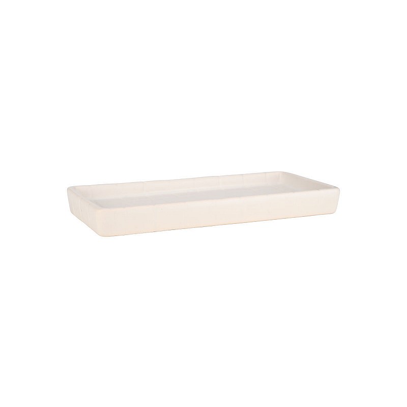 ESTIA ΔΙΣΚΟΣ ΜΠΑΝΙΟΥ TILES ΚΕΡΑΜΙΚΟΣ 20x10x2cm ΛΕΥΚΟΣ ESTIA 02-27742