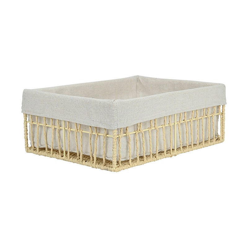 ESTIA ΚΑΛΑΘΙ ΑΠΟΘΗΚΕΥΣΗΣ & ΟΡΓΑΝΩΣΗΣ NEST 36×27×13cm ΜΠΕΖ ESTIA 02-28008