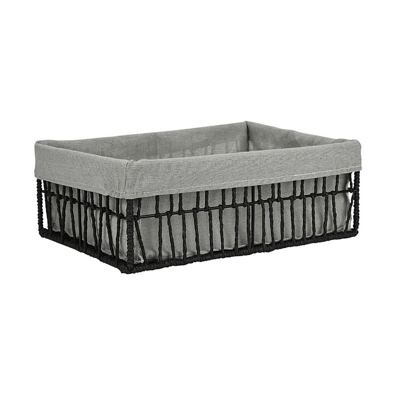 ESTIA ΚΑΛΑΘΙ ΑΠΟΘΗΚΕΥΣΗΣ & ΟΡΓΑΝΩΣΗΣ NEST 36×27×13cm ΜΑΥΡΟ ESTIA 02-28039