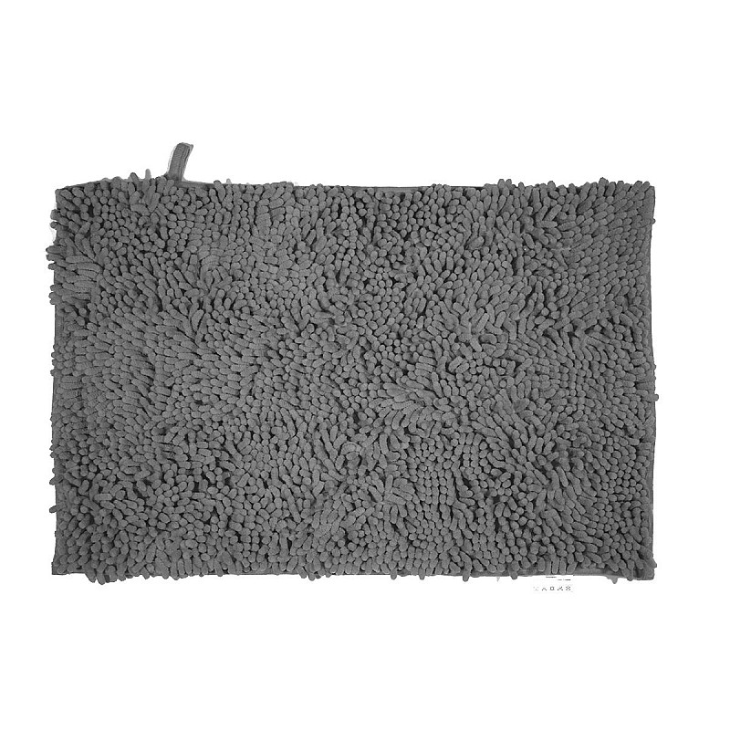 ΤΑΠΕΤΟ ΜΠΑΝΙΟΥ VELVET ΑΝΤΙΟΛΙΣΘΗΤΙΚΟ 50x80cm ΓΚΡΙ ESTIA 02-7348