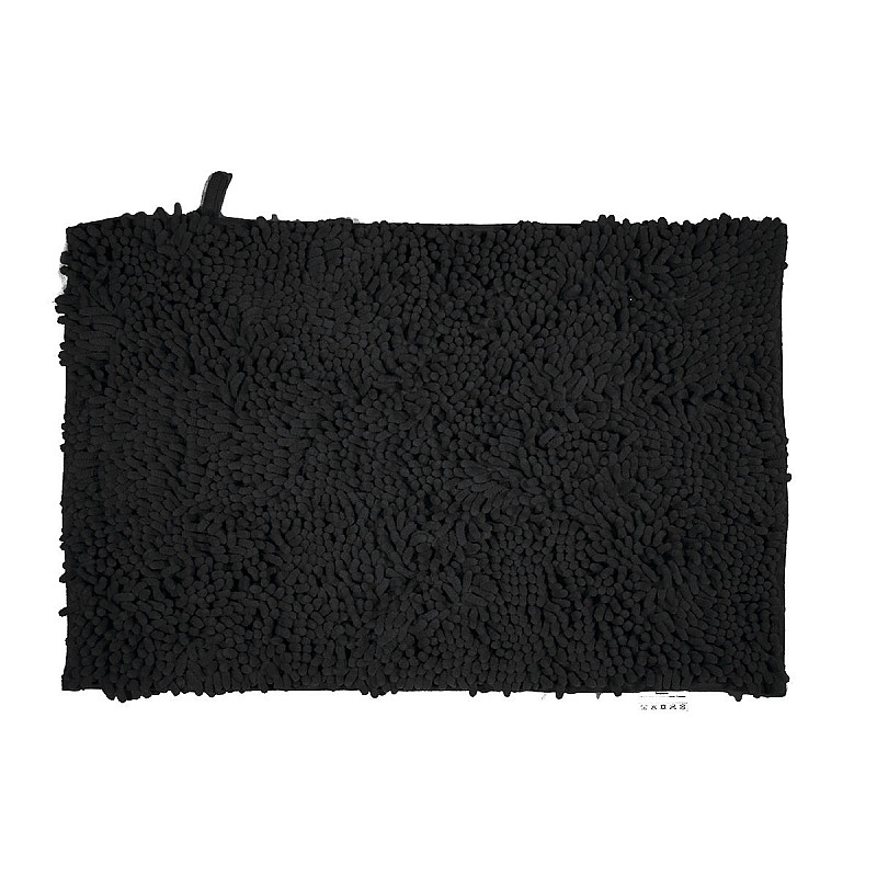 ΤΑΠΕΤΟ ΜΠΑΝΙΟΥ VELVET ΑΝΤΙΟΛΙΣΘΗΤΙΚΟ 50x80cm ΜΑΥΡΟ ESTIA 02-7355