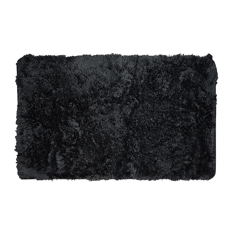 ΤΑΠΕΤΟ ΜΠΑΝΙΟΥ FLUFFY 50x80cm ΜΑΥΡΟ ESTIA 02-7409