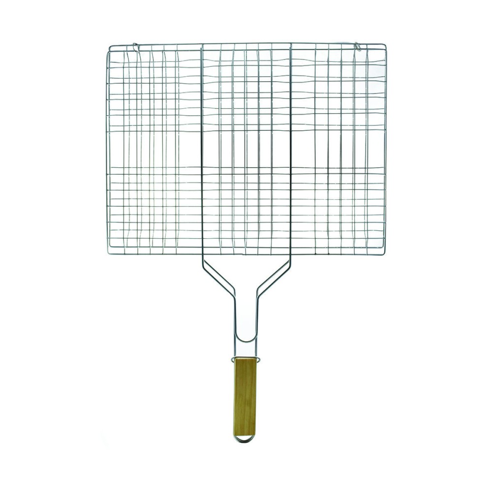 ΣΧΑΡΑ ΨΗΣΙΜΑΤΟΣ BBQ ΜΕΤΑΛΛΙΚΗ 49.5x31cm ΜΕ ΞΥΛΙΝΗ ΛΑΒΗ ESTIA 05-9489