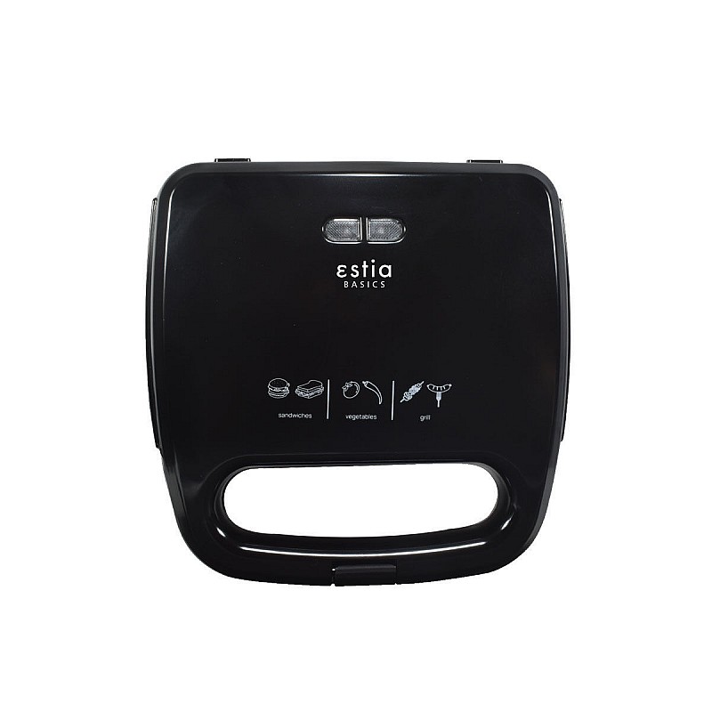 ESTIA ΤΟΣΤΙΕΡΑ BLACK PLUS 2 ΘΕΣΕΩΝ 750w ΜΑΥΡΗ ESTIA 06-10027