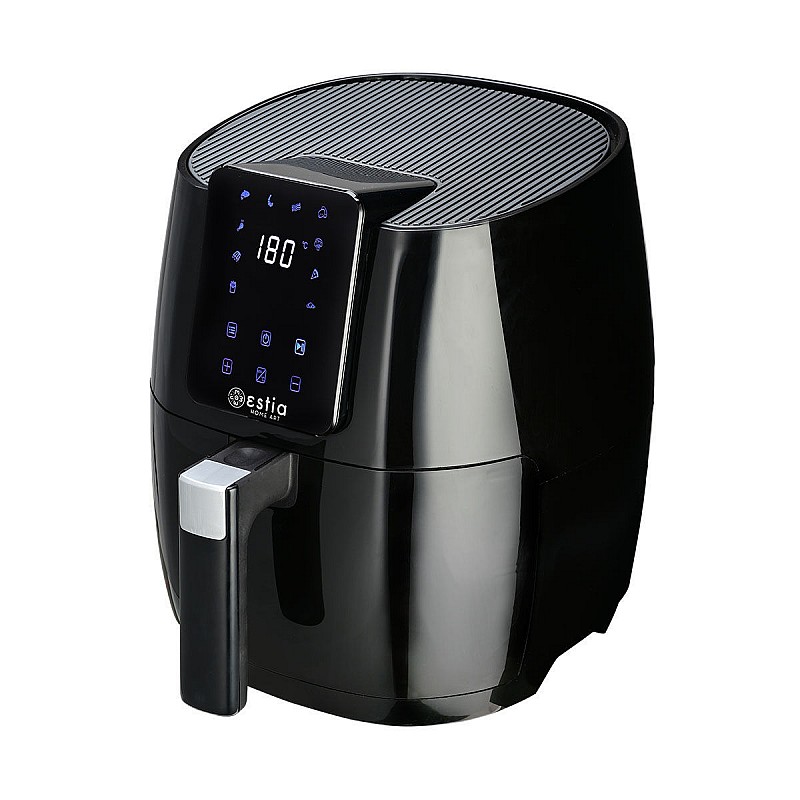 ESTIA ΦΡΙΤΕΖΑ ΑΕΡΟΣ PURE FRY 1500w 5lt ME ΨΗΦΙΑΚΗ ΟΘΟΝΗ & 10 ΠΡΟΓΡΑΜΜΑΤΑ ΜΑΥΡΟ ESTIA 06-17255
