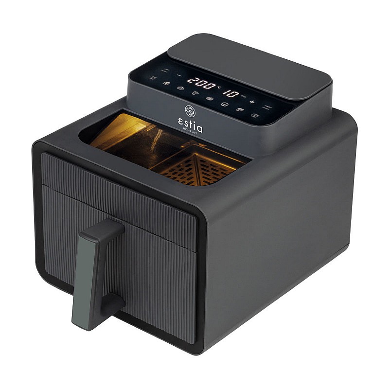 ESTIA AIR FRYER RECTA FRY 1600w 7lt ME ΨΗΦΙΑΚΗ ΟΘΟΝΗ & 6 ΠΡΟΓΡΑΜΜΑΤΑ ΓΚΡΙ ESTIA 06-23942