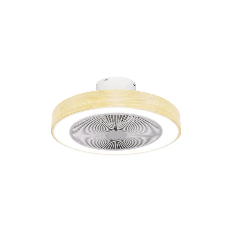 ESTIA ΑΝΕΜΙΣΤΗΡΑΣ ΟΡΟΦΗΣ HALO FLOW 50cm 15w ΜΕ CCT LED ΦΩΤΙΣΜΟ 45W & ΤΗΛΕΧΕΙΡΙΣΤΗΡΙΟ ΟΨΗ ΞΥΛΟΥ ESTIA 06-30179