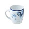 ESTIA ΚΟΥΠΑ ΚΑΦΕ BLUE ROSE ΠΟΡΣΕΛΑΝΙΝΗ ΑΝΑΓΛΥΦΗ 330ml ESTIA 07-16159