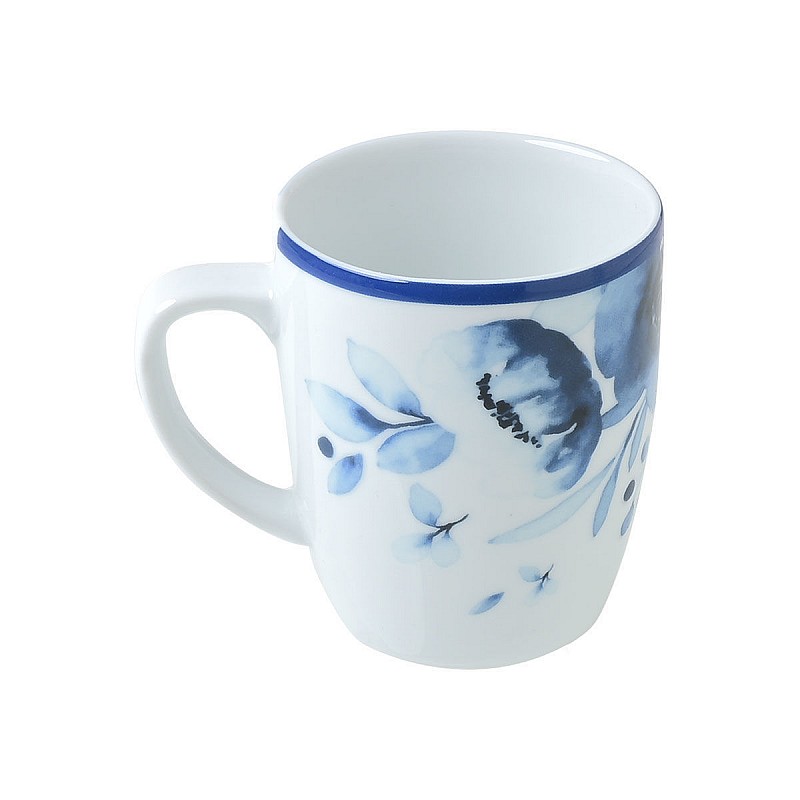 ESTIA ΚΟΥΠΑ ΚΑΦΕ BLUE ROSE ΠΟΡΣΕΛΑΝΙΝΗ ΑΝΑΓΛΥΦΗ 330ml ESTIA 07-16159