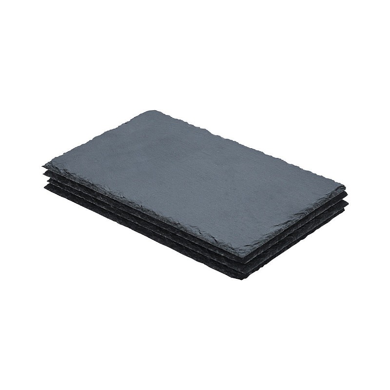 ESTIA ΠΛΑΤΩ ΣΕΡΒΙΡΙΣΜΑΤΟΣ ΣΧΙΣΤΟΛΙΘΟΥ 22x14cm ΣΕΤ 4 ΤΕΜ. ESTIA 07-24086