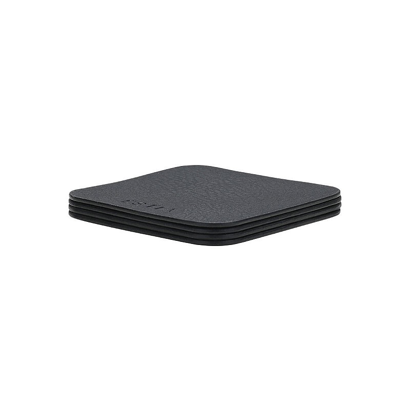 ESTIA ΣΟΥΒΕΡ ALLURE PVC 10x10cm ΜΑΥΡΟ  ΣΕΤ 4 ΤΕΜ. ESTIA 07-32395