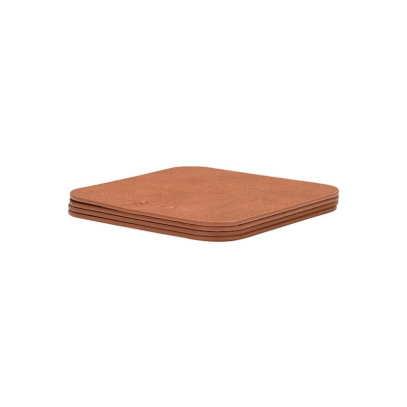 ESTIA ΣΟΥΒΕΡ ALLURE PVC 10x10cm ΚΑΦΕ  ΣΕΤ 4 ΤΕΜ. ESTIA 07-32401