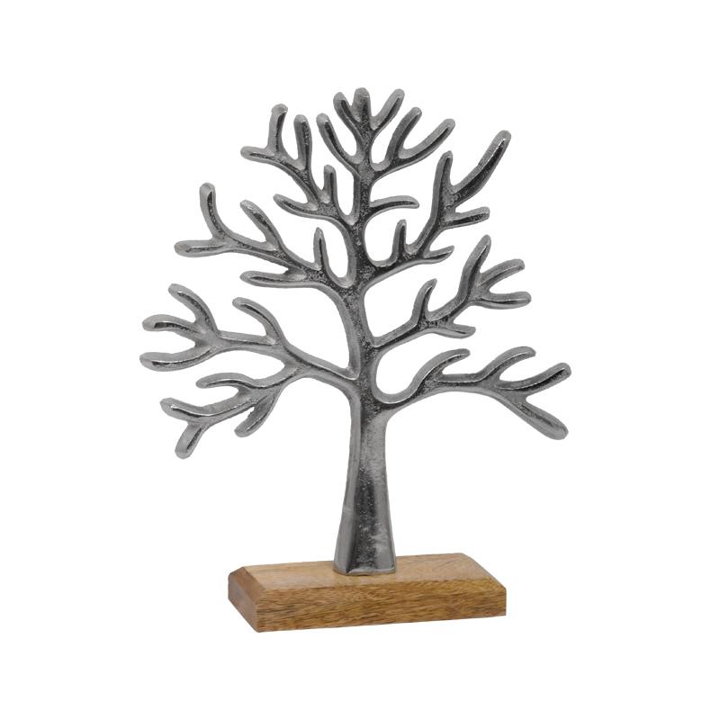 ΕΠΙΤΡΑΠΕΖΙΟ ΔΙΑΚΟΣΜΗΤΙΚΟ Fylliana "Tree" ΝΙΚΕΛ ΜΕ ΞΥΛΙΝΗ ΒΑΣΗ 21x5x26εκ