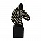 ΕΠΙΤΡΑΠΕΖΙΟ ΔΙΑΚΟΣΜΗΤΙΚΟ Fylliana "Zebra" ΜΑΥΡΟ-ΧΡΥΣΟ ΧΡΩΜΑ 12,2x22x40,5εκ