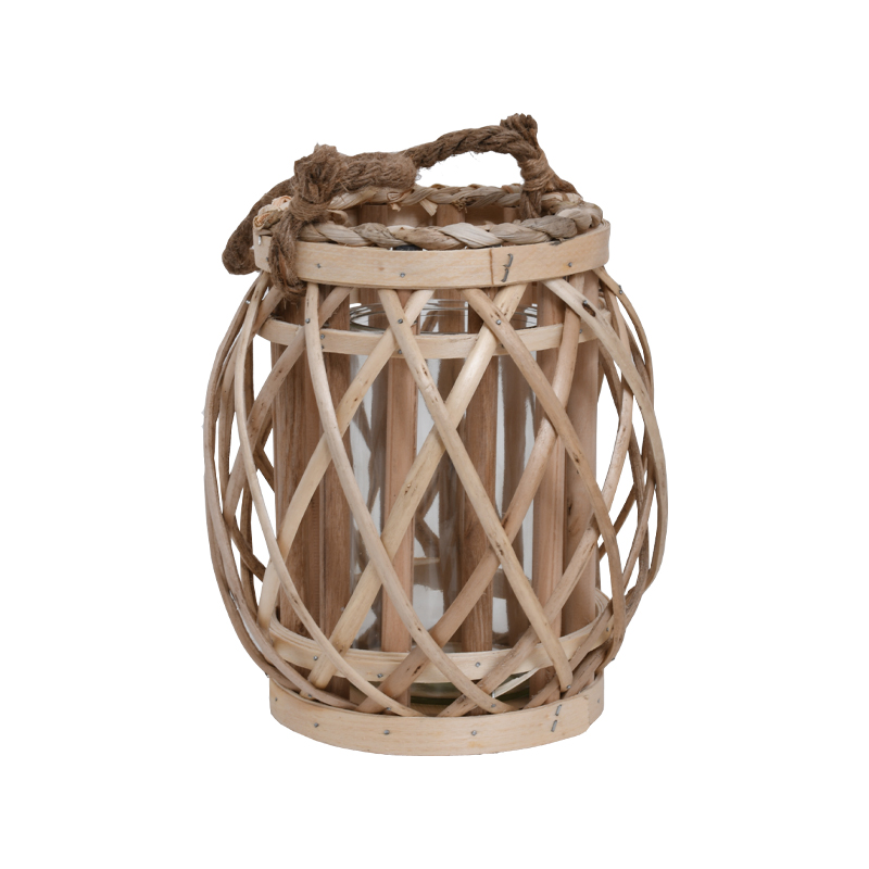 ΦΑΝΑΡΙ BAMBOO Fylliana Amare ΜΕ ΓΥΑΛΙ ΦΥΣΙΚΟ ΧΡΩΜΑ 19*34