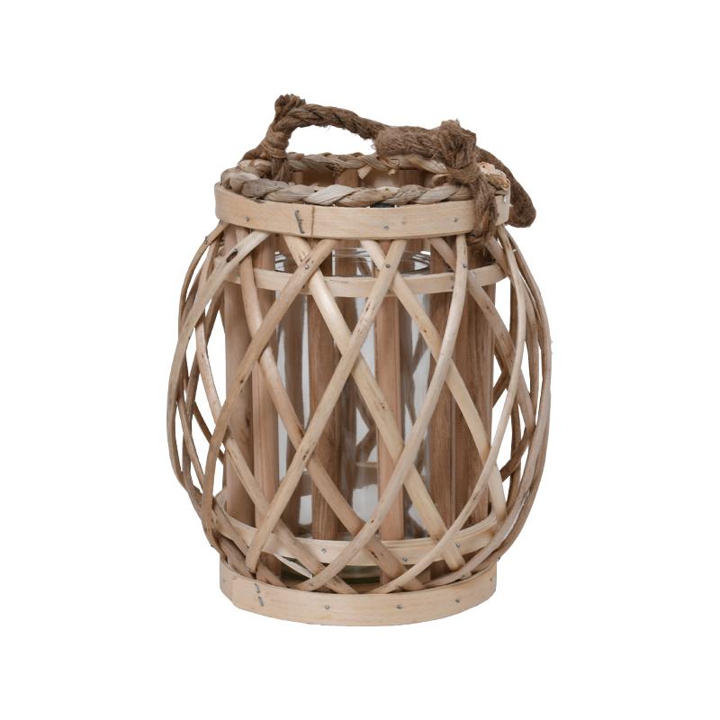 ΦΑΝΑΡΙ BAMBOO Fylliana Amare ΜΕ ΓΥΑΛΙ ΦΥΣΙΚΟ ΧΡΩΜΑ 21*31